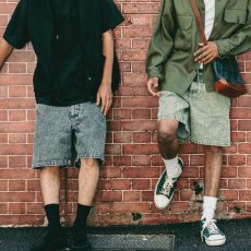 画像10: Washed Summer Shorts BLU ケミカル ウォッシュ カラー デニム ショーツ (10)
