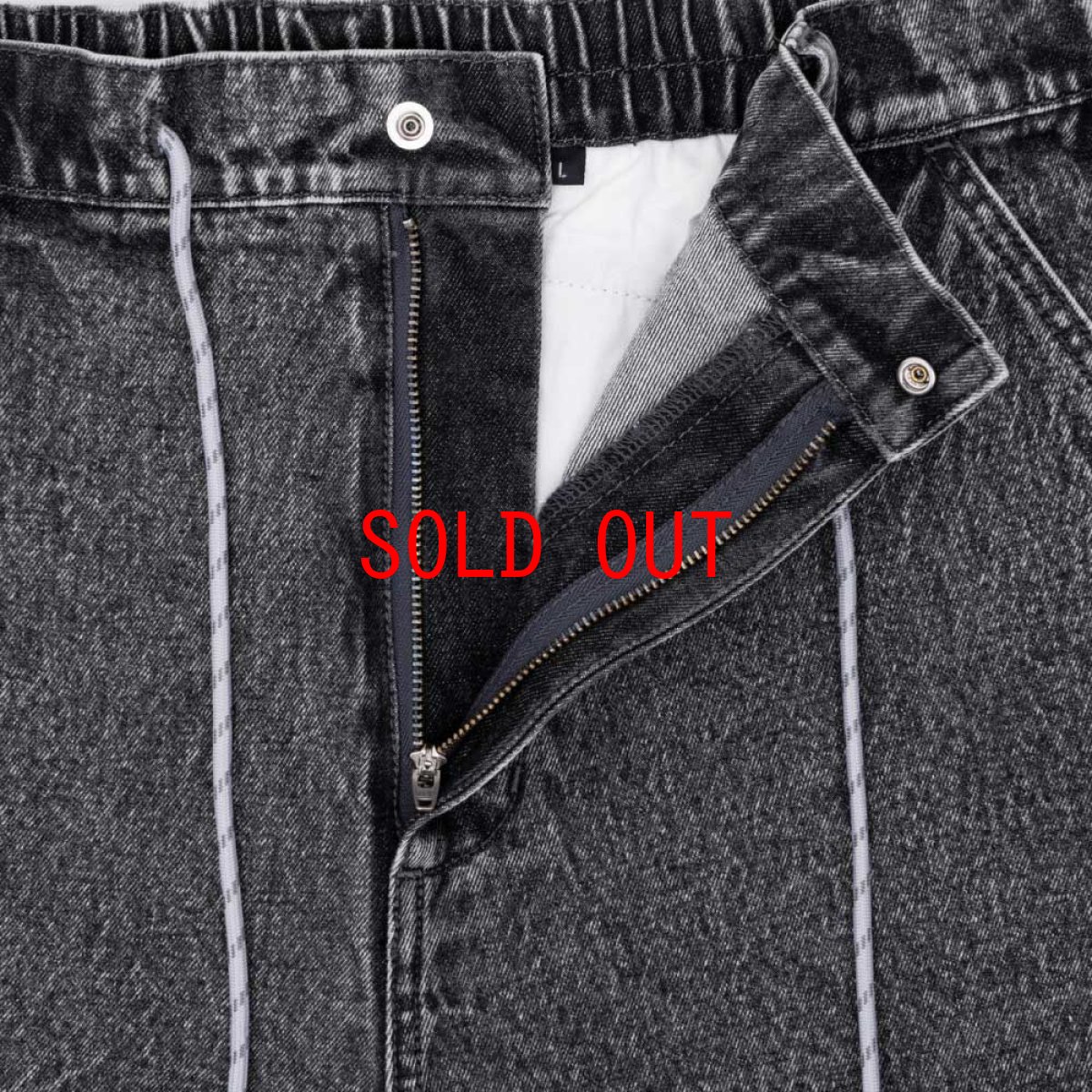 画像6: Washed Summer Shorts BLK ケミカル ウォッシュ カラー デニム ショーツ (6)