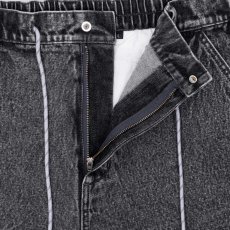 画像6: Washed Summer Shorts BLK ケミカル ウォッシュ カラー デニム ショーツ (6)