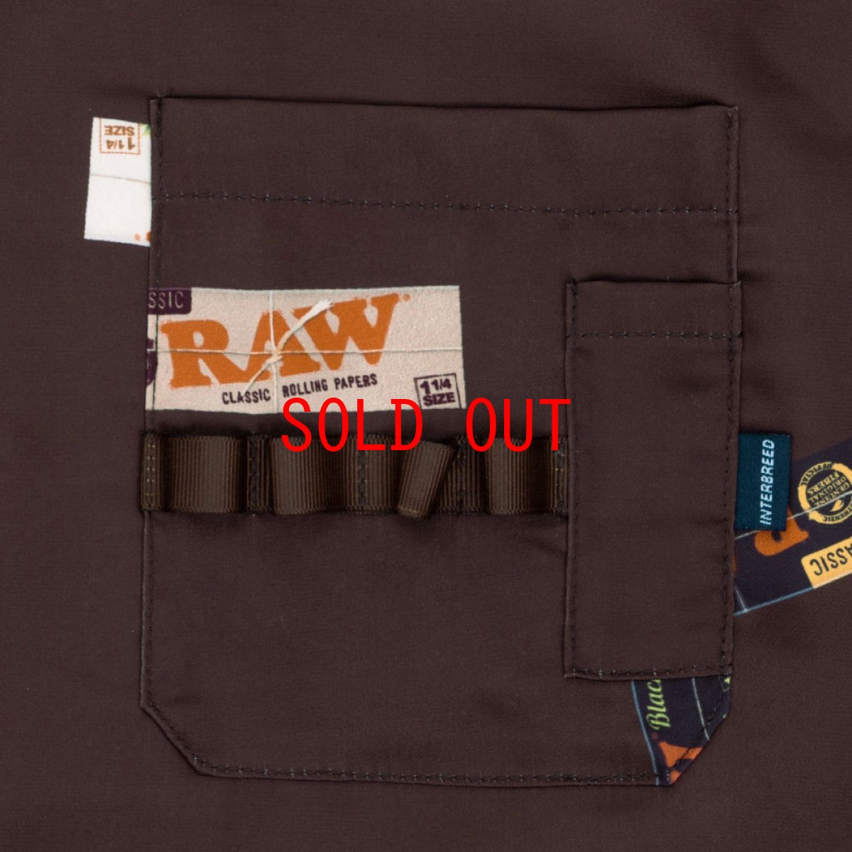 画像5: x Raw Papers OpenCollar S/S Shirt BRN ロウ 半袖 オープンカラー 柄シャツ (5)