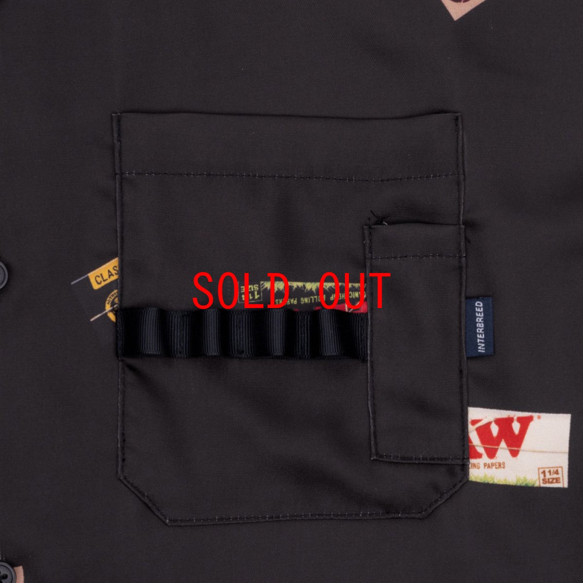 画像10: x Raw Papers OpenCollar S/S Shirt BLK ロウ 半袖 オープンカラー 柄シャツ (10)