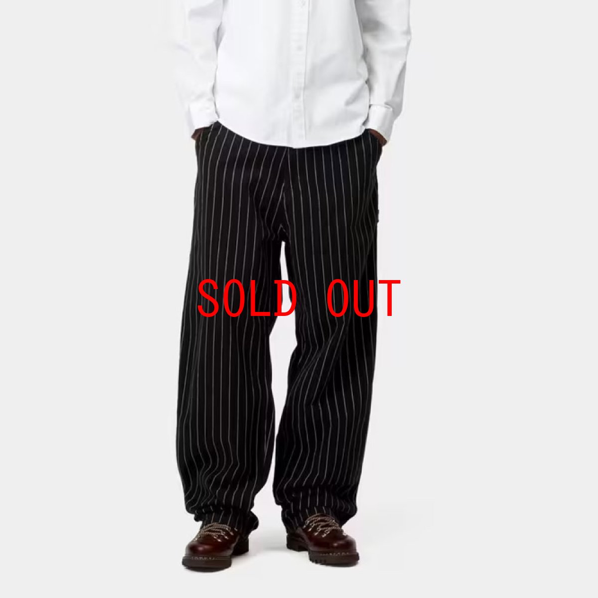 画像1: OG Single Knee Pants Blackstripe ブラック ストライプ パンツ ヘビーウェイト (1)