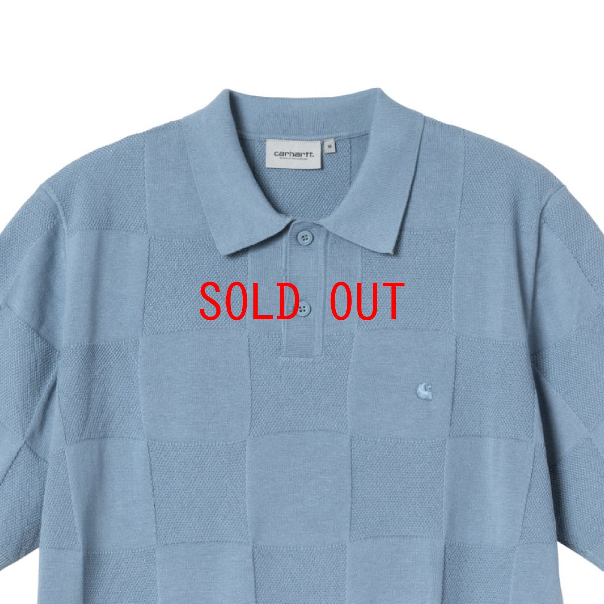 画像8: Checker S/S Knit Polo Shirts Blue 半袖 チェッカー ニット ポロ シャツ (8)