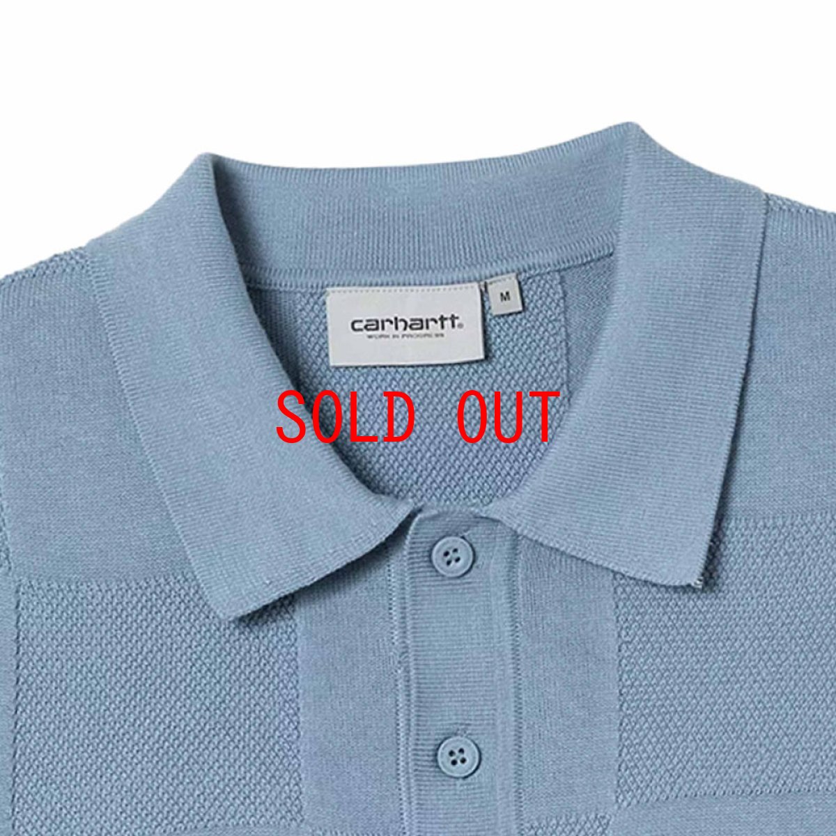 画像5: Checker S/S Knit Polo Shirts Blue 半袖 チェッカー ニット ポロ シャツ (5)