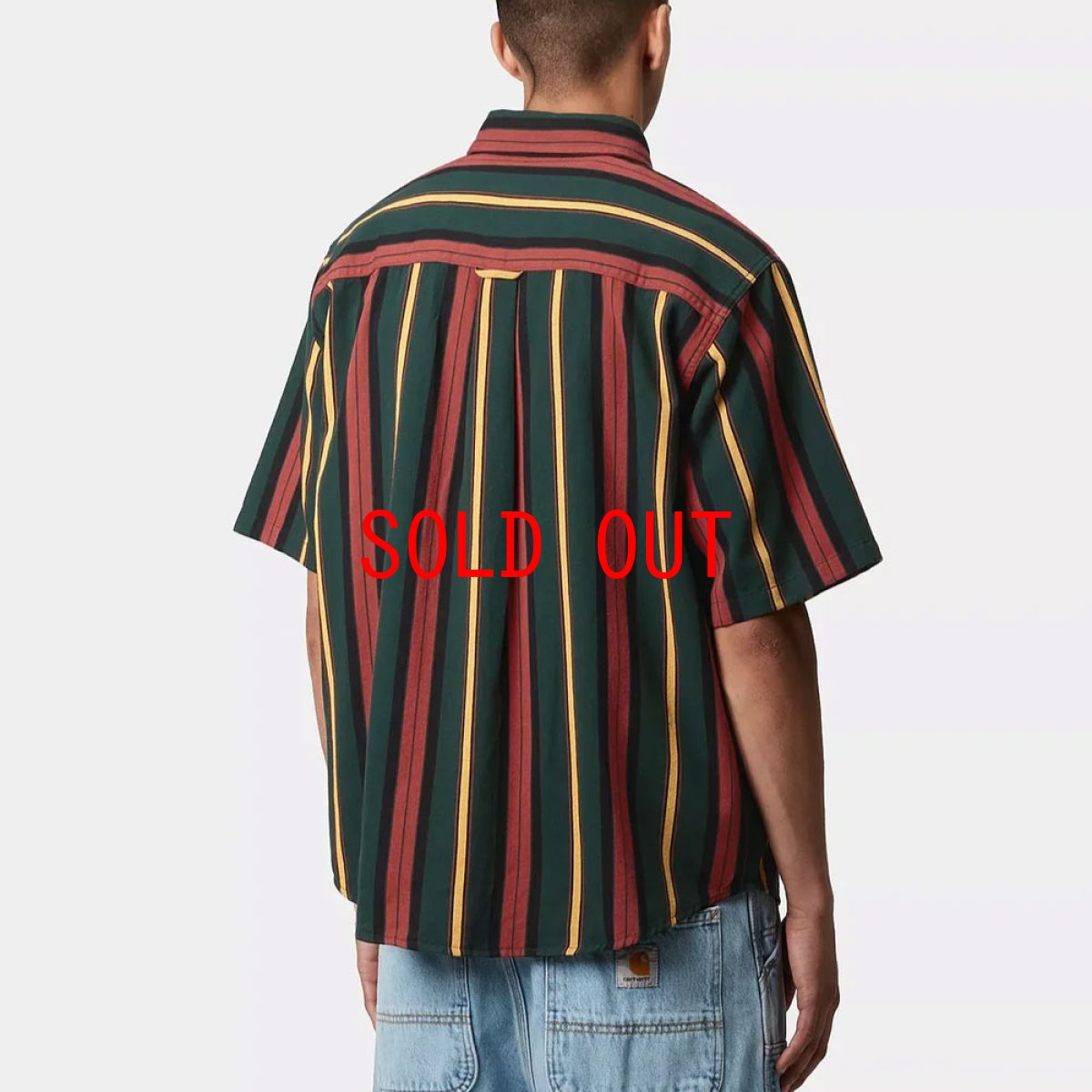 画像2: Jarrell S/S Stripe Shirts 半袖 ストライプ シャツ (2)