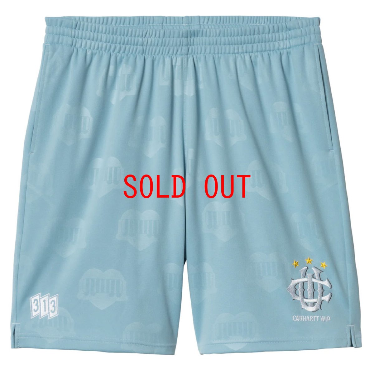 画像1: Hartt’s Football Short Heart Train BLU フットボール リラックスフィット ジャカード ショーツ パンツ (1)