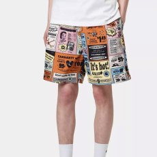 画像1: Slater Swim Trunks Catalogue Print Shorts 水陸両用 スイム ショーツ ハーフ パンツ (1)