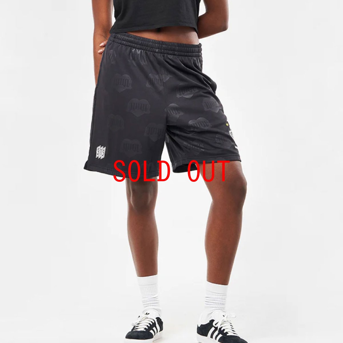 画像3: Hartt’s Football Short Heart Train BLK フットボール リラックスフィット ジャカード ショーツ パンツ (3)