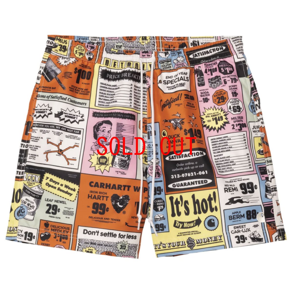 画像3: Slater Swim Trunks Catalogue Print Shorts 水陸両用 スイム ショーツ ハーフ パンツ (3)