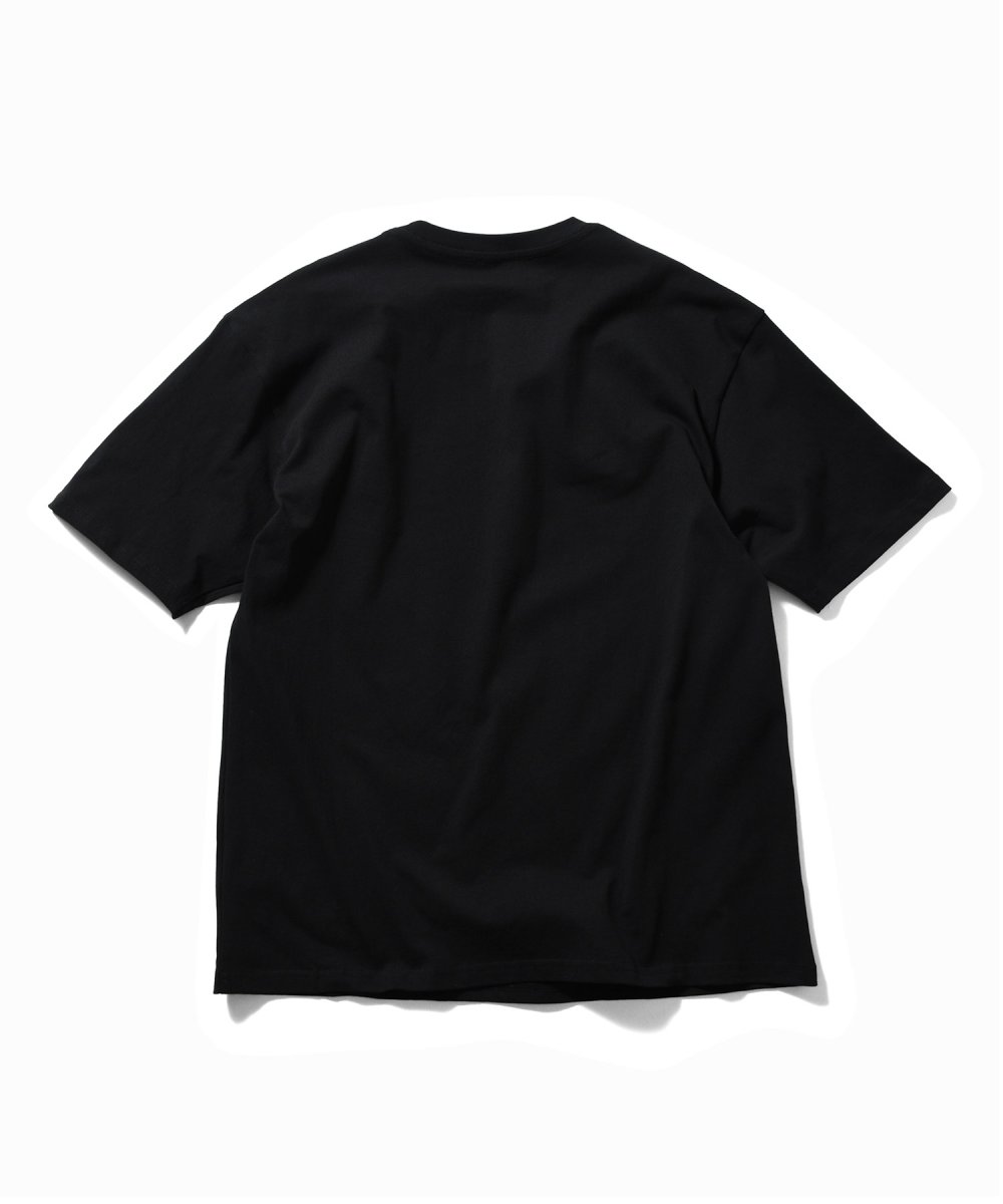 画像2: LFYT × Shellter フラワーロゴ刺繍Tシャツ ブラック / Lafayette Flower 2Tone Logo Tee【シェルター沖縄限定】 (2)