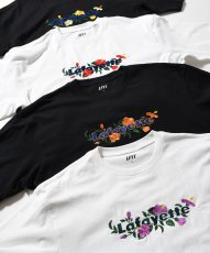 画像7: LFYT × Shellter フラワーロゴ刺繍Tシャツ ブラック  / Lafayette Flower Logo Tee【シェルター沖縄限定】 (7)