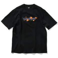 画像1: LFYT × Shellter フラワーロゴ刺繍Tシャツ ブラック / Lafayette Flower 2Tone Logo Tee【シェルター沖縄限定】 (1)