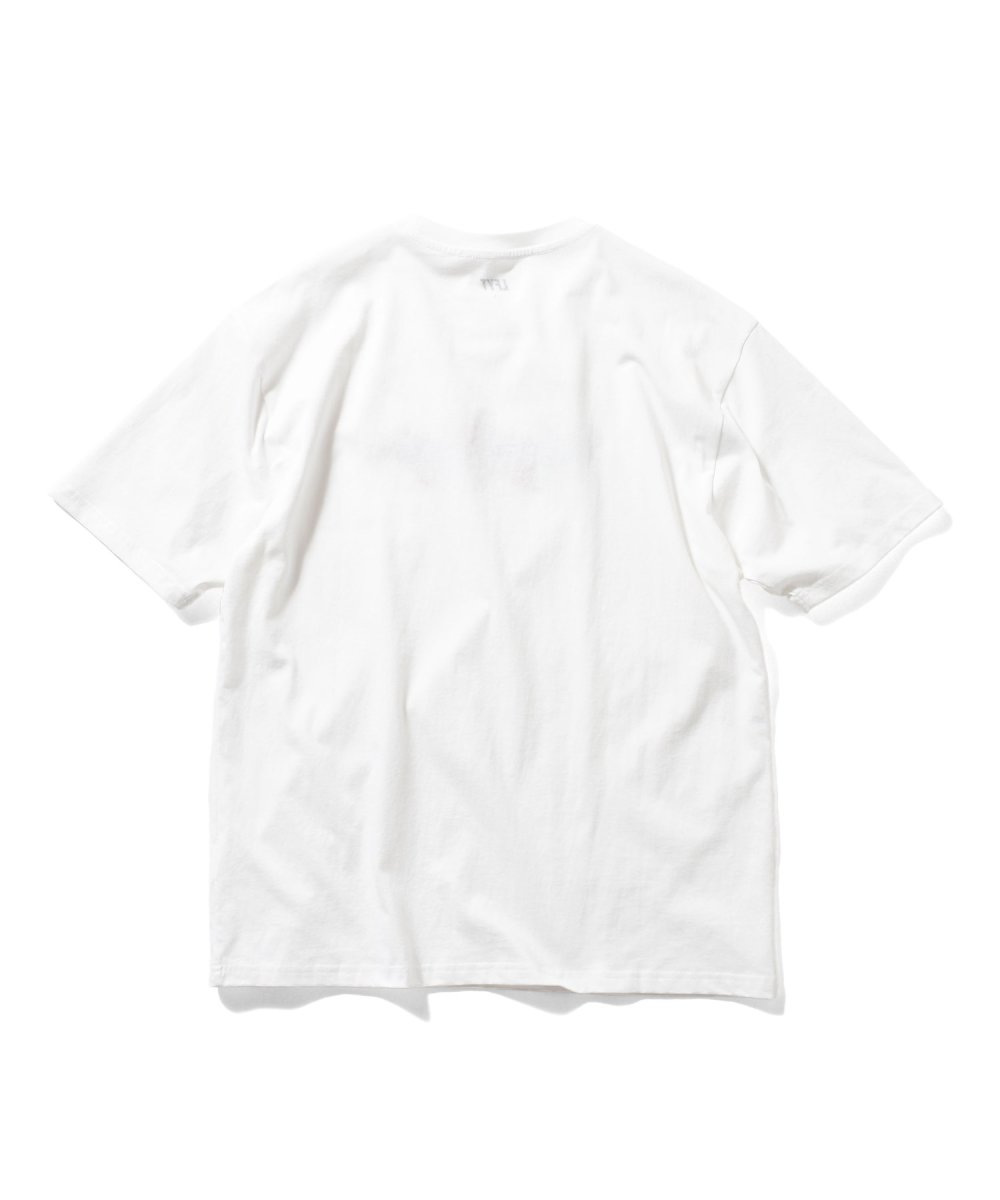 画像2: LFYT × Shellter フラワーロゴ刺繍Tシャツ ホワイト / Lafayette Flower 2Tone Logo Tee【シェルター沖縄限定】 (2)