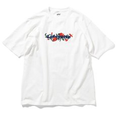 画像1: LFYT × Shellter フラワーロゴ刺繍Tシャツ ホワイト / Lafayette Flower Logo Tee【シェルター沖縄限定】 (1)