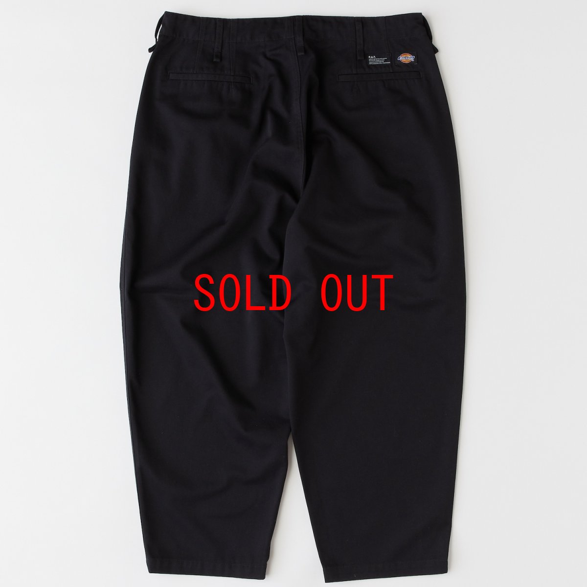 画像5: × Dickies Biggies Wide Chino Pants ディッキーズ ワイド チノ タイプ パンツ シルエット Black (5)