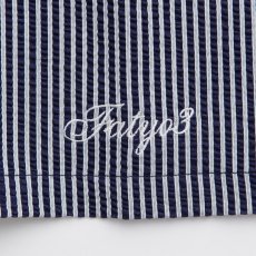 画像4: GIGARSEY S/S Stripe Shirts NVYサッカー ストライプ ジャージ 半袖 シャツ (4)