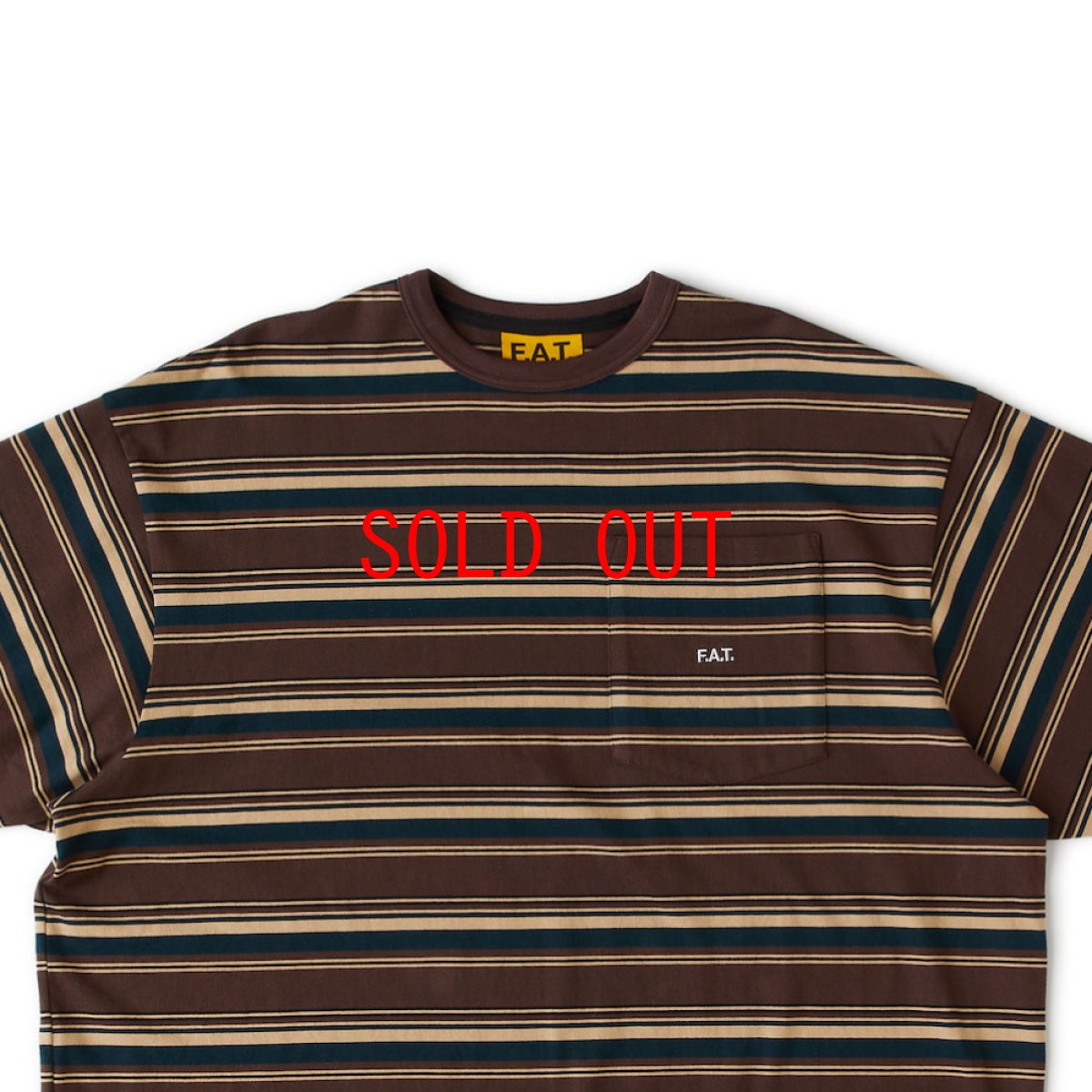 画像7: GRANDER Stripe S/S Border Tee BRN 半袖 ヘビーオンス ボーダー Tシャツ (7)