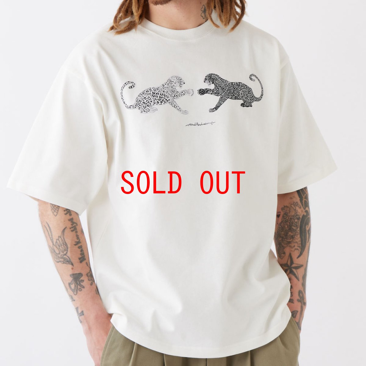 画像1: H.R. Leopard S/S Tee 半袖 レオパード Tシャツ (1)