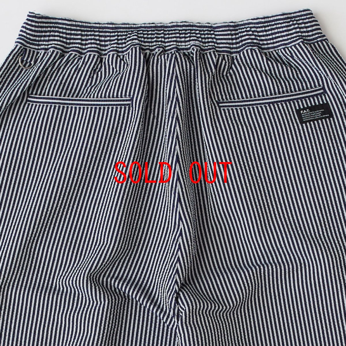 画像8: MEGARSEY Wide Stripe Pants サッカー ストライプ ジャージ ワイド イージー パンツ (8)