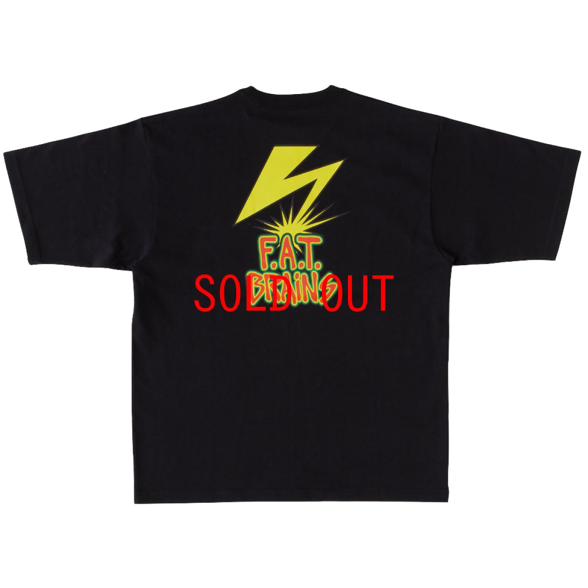 画像3: FATBRAIN S/S Tee BLK 半袖 ヘビーオンス Tシャツ (3)