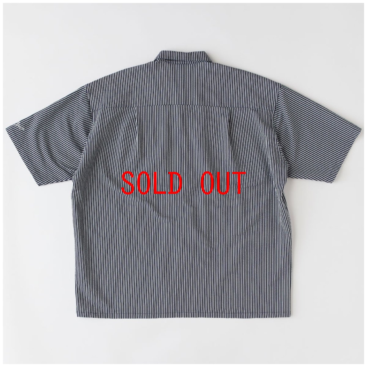 画像3: GIGARSEY S/S Stripe Shirts NVYサッカー ストライプ ジャージ 半袖 シャツ (3)