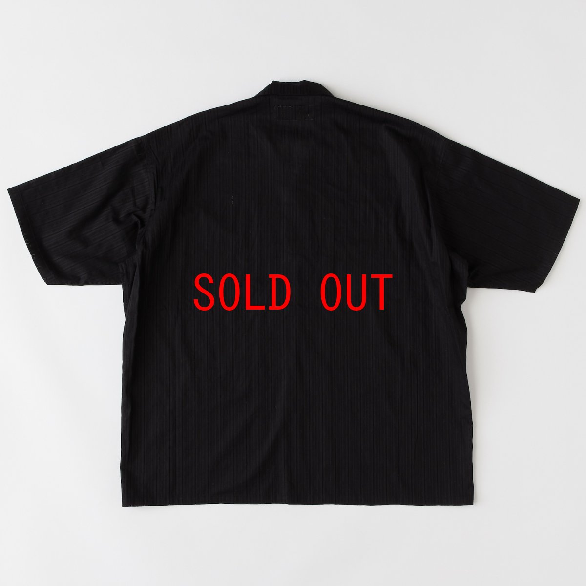 画像3: GIGALENO S/S Shirts BLK 半袖 コットン レノクロス シャツ (3)