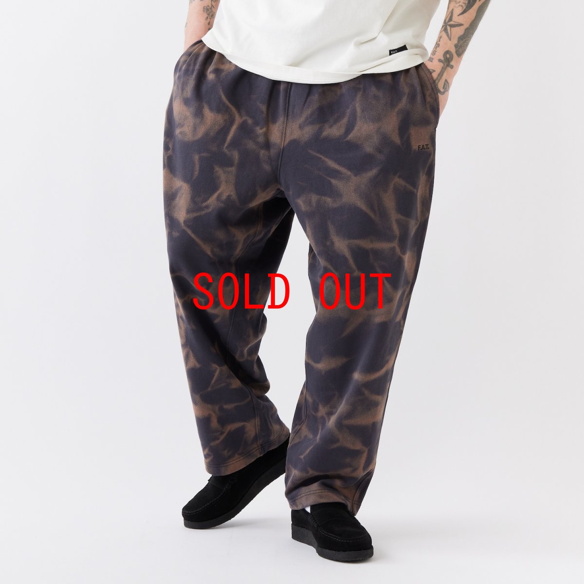 画像1: MEGAPATCH TieDye Sweat Pants C.GRY タイダイ スウェット イージー パンツ (1)