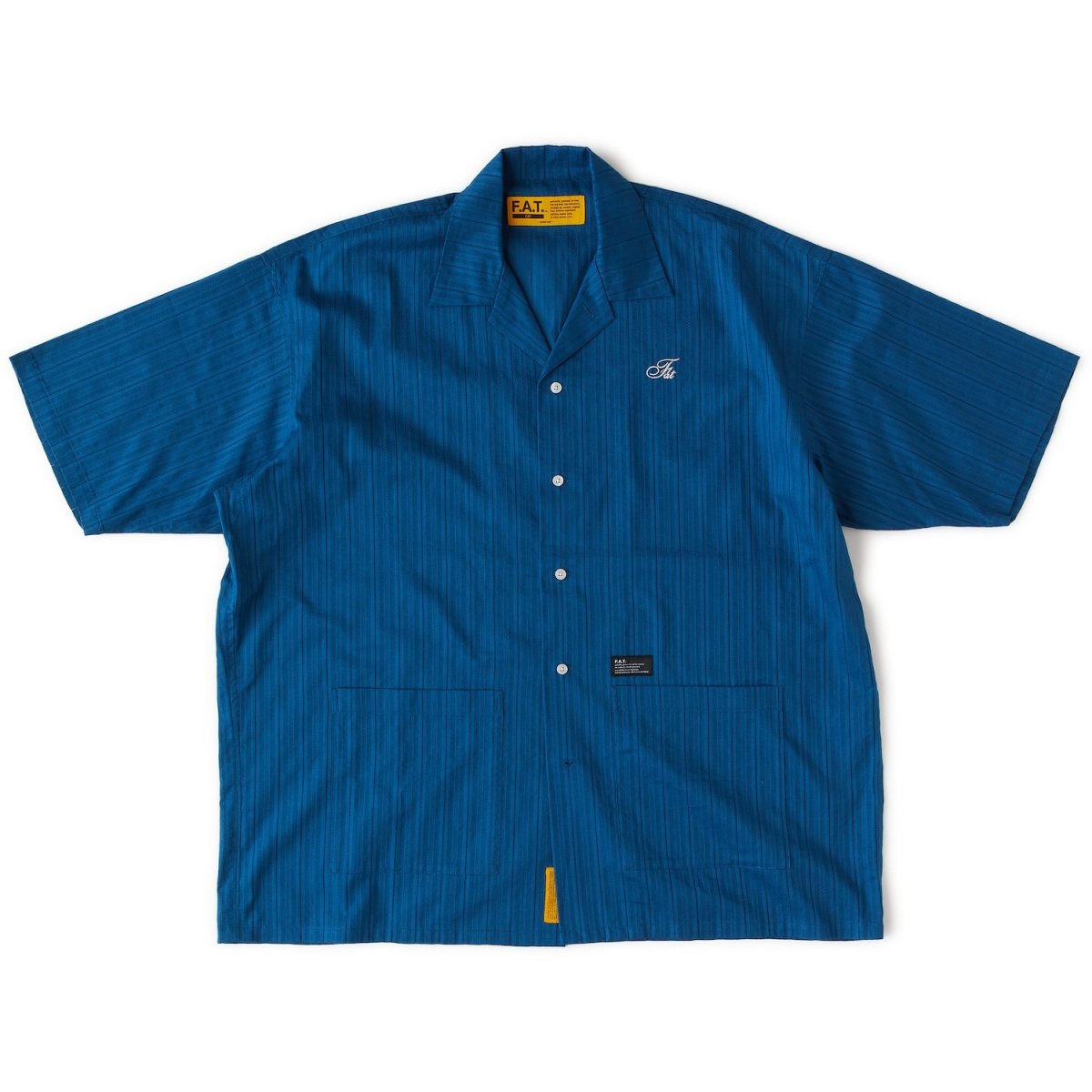 画像2: GIGALENO S/S Shirts BLU 半袖 コットン レノクロス シャツ (2)