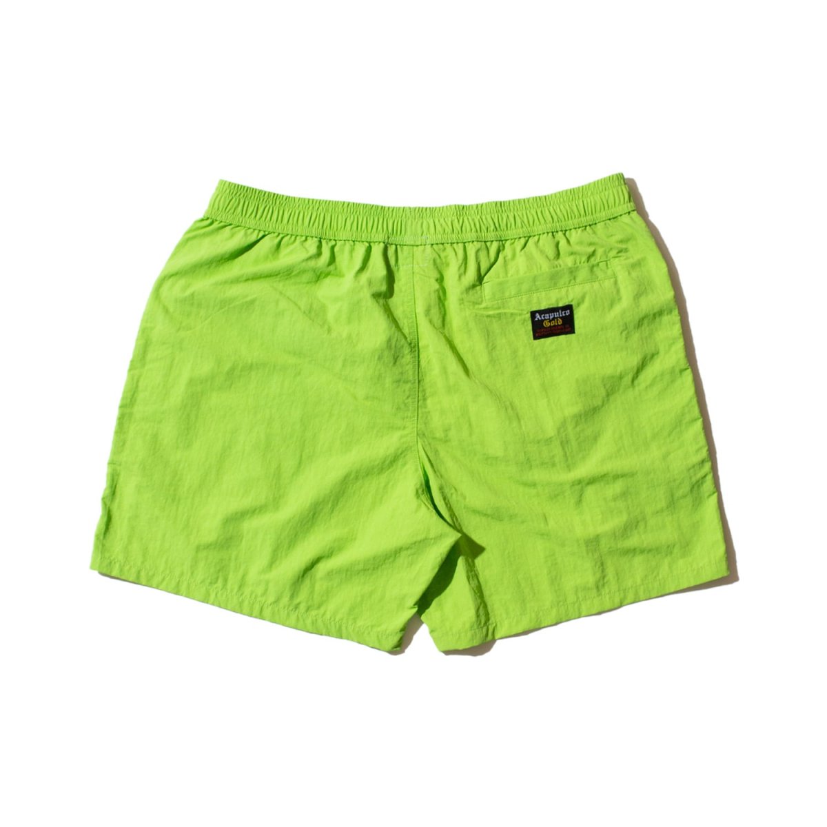 画像2: Recycled Light Weight Nylon Shorts Lime ナイロン ショート パンツ ショーツ (2)