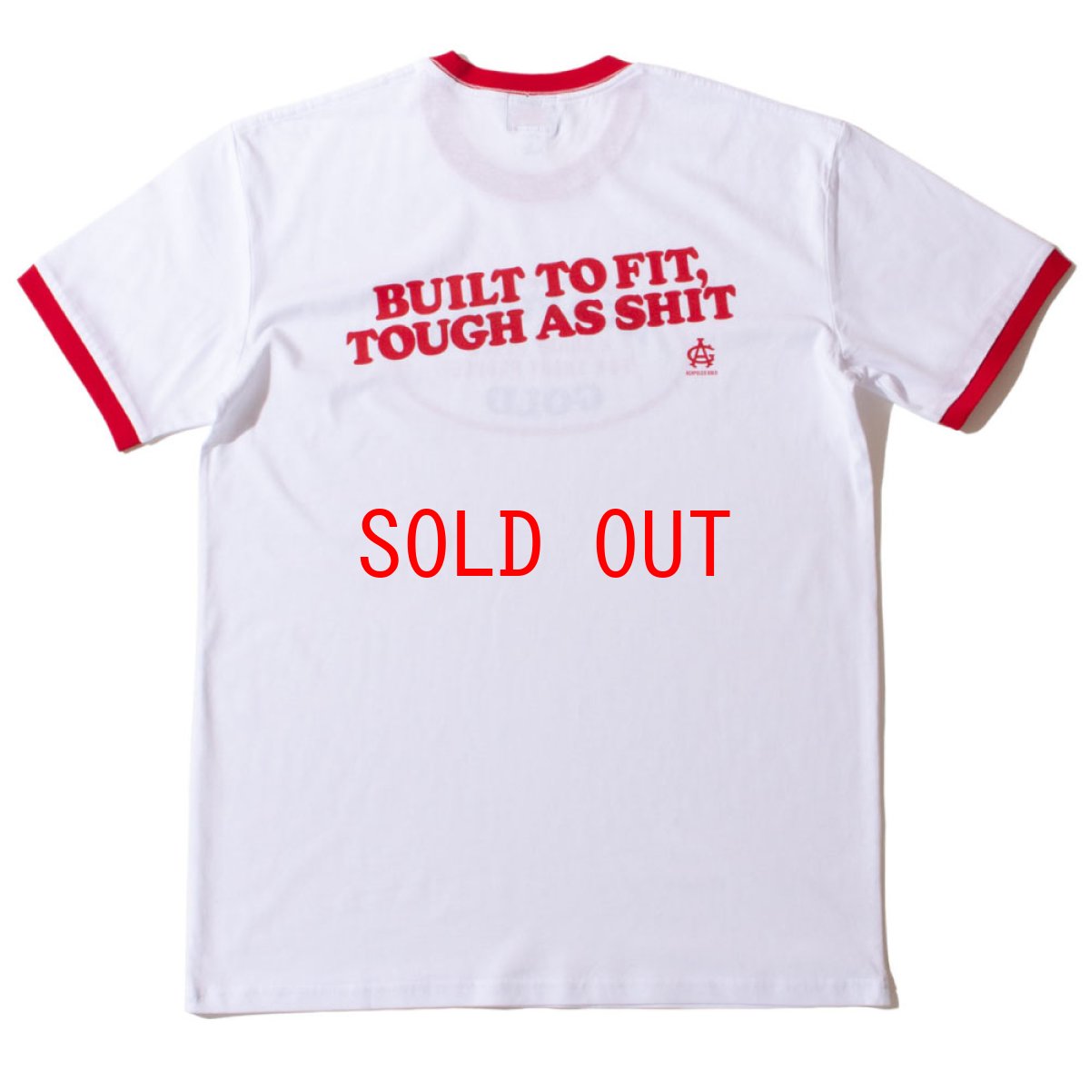 画像3: 【Acapulco Gold 沖縄 Tシャツ セレクトショップ】Oval Logo Ringer S/S Tee White/Red リンガー 半袖 シャツ メンズ (3)