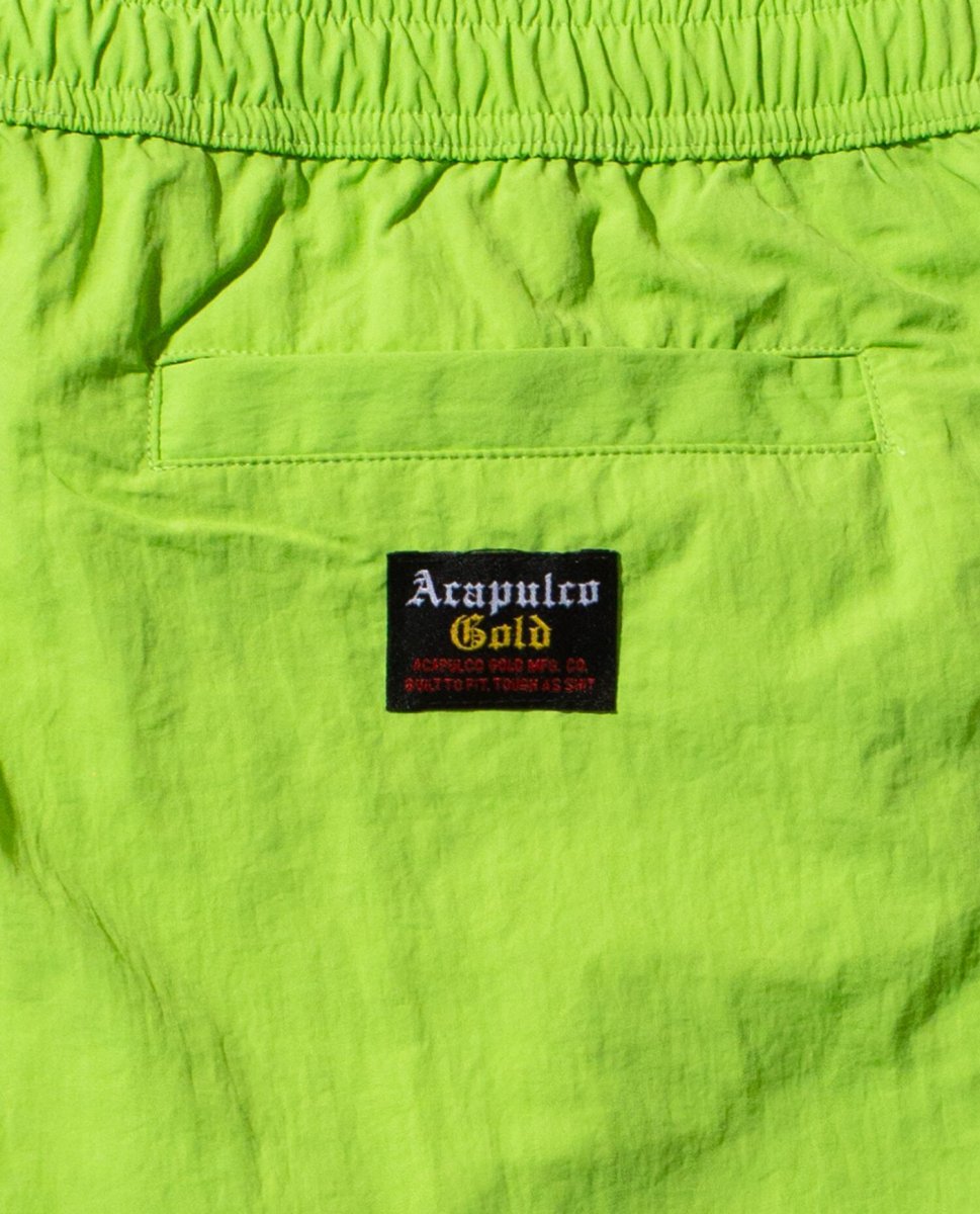 画像5: Recycled Light Weight Nylon Shorts Lime ナイロン ショート パンツ ショーツ (5)