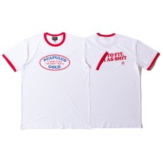 画像8: Oval Logo Ringer S/S Tee WHT/RED リンガー 半袖 Tシャツ (8)