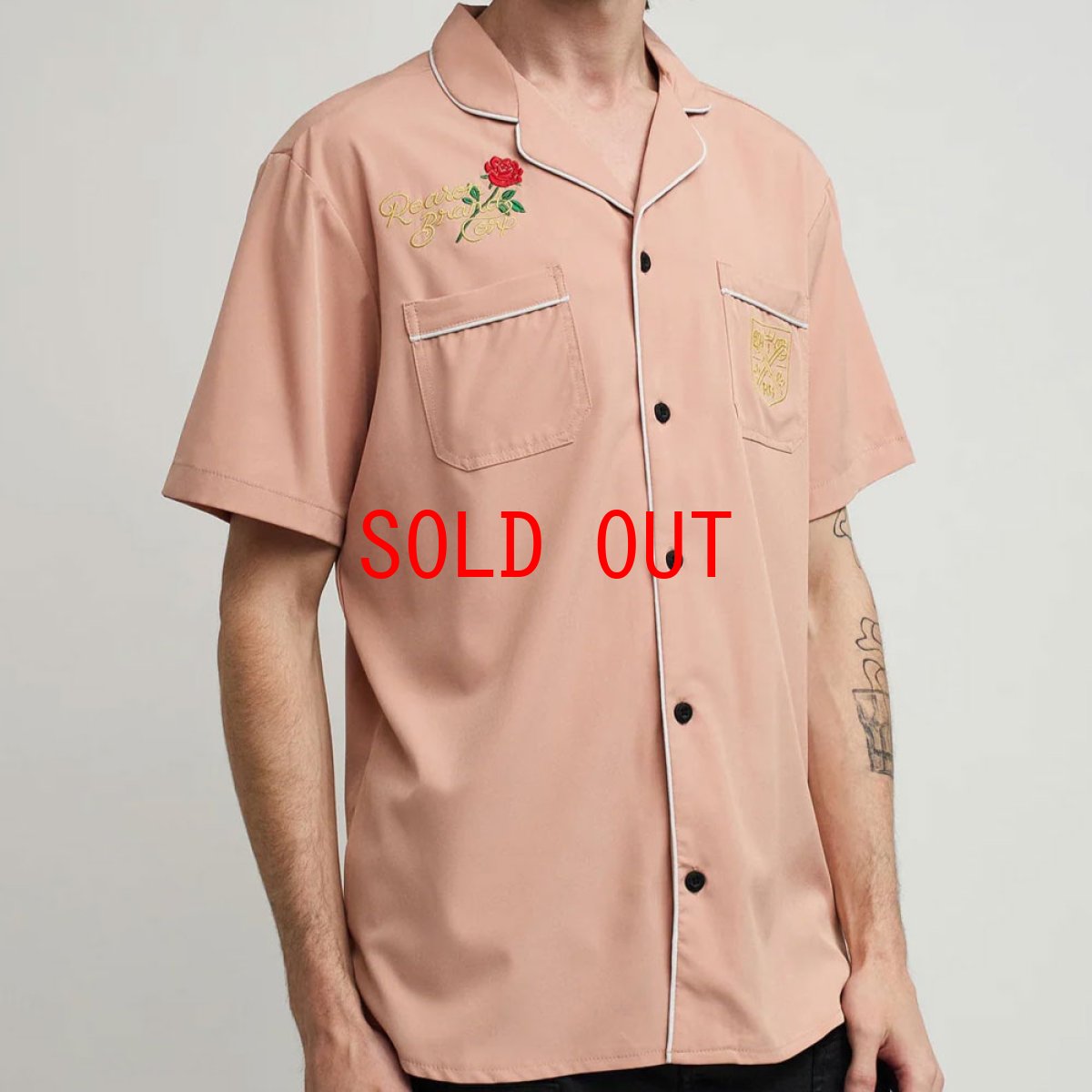 画像7: 【Reason 沖縄 シャツ メンズセレクトショップ】Clubmaster S/S Sleeping Shirt ピンク 半袖 (7)