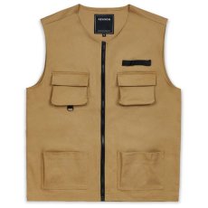 画像1: Luther Twill Utility Vest ツイル アウトドア ユーティリティー ベスト KH (1)