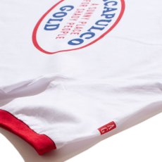 画像3: Oval Logo Ringer Ladies S/S Tee WHT/Red レディース リンガー 半袖 Tシャツ (3)