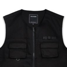 画像4: Luther Twill Utility Vest ツイル アウトドア ユーティリティー ベスト BK (4)