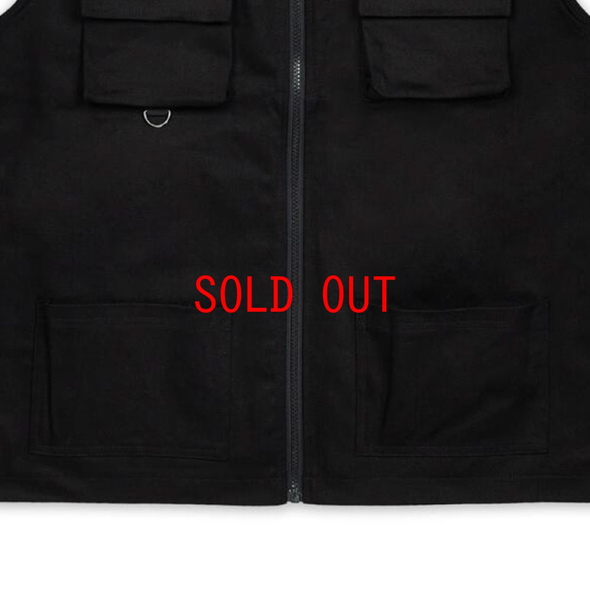 画像6: Luther Twill Utility Vest ツイル アウトドア ユーティリティー ベスト BK (6)