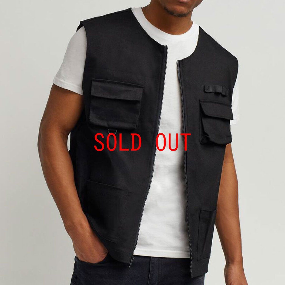 画像9: Luther Twill Utility Vest ツイル アウトドア ユーティリティー ベスト BK (9)