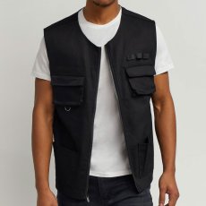 画像7: Luther Twill Utility Vest ツイル アウトドア ユーティリティー ベスト BK (7)
