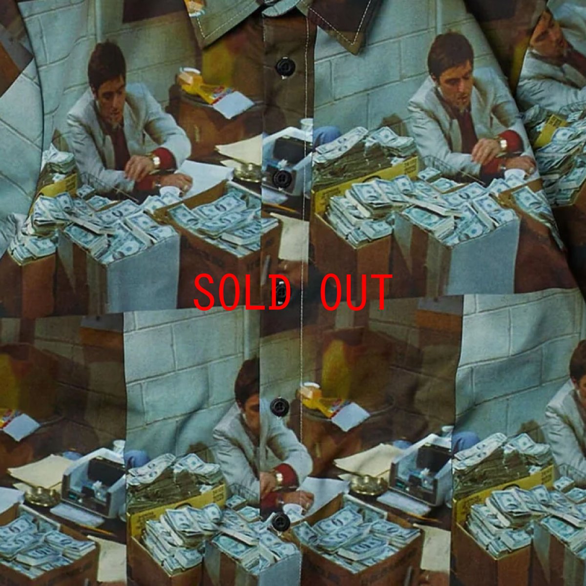 画像7: Scarface Money S/S Woven Shirt 半袖 スカーフェイス 総柄 シャツ (7)