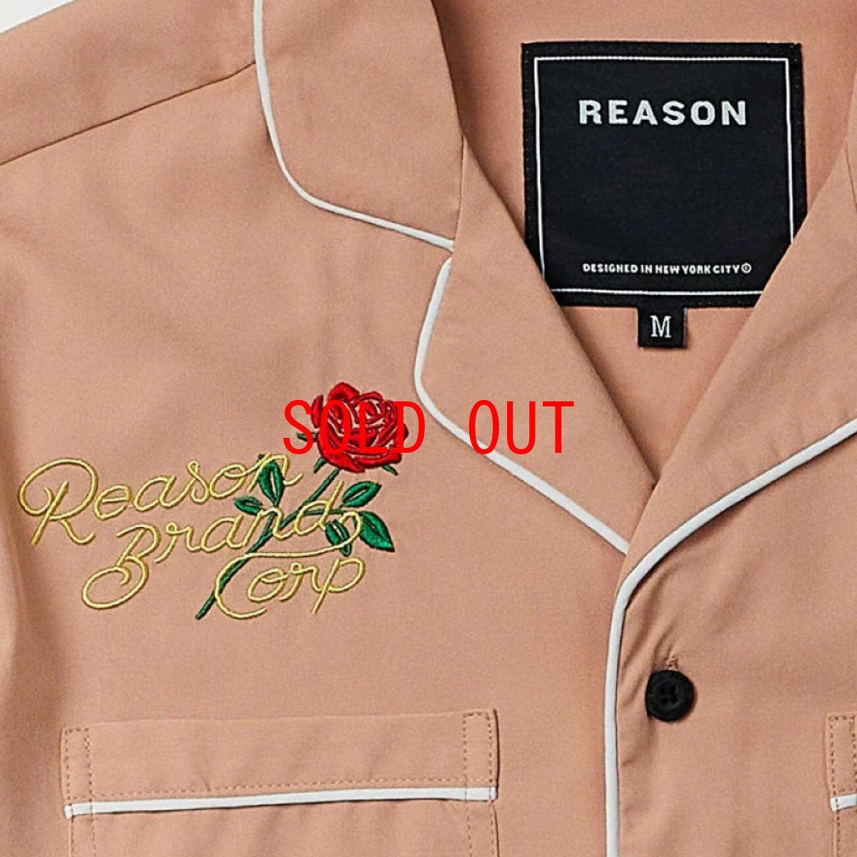 画像6: 【Reason 沖縄 シャツ メンズセレクトショップ】Clubmaster S/S Sleeping Shirt ピンク 半袖 (6)