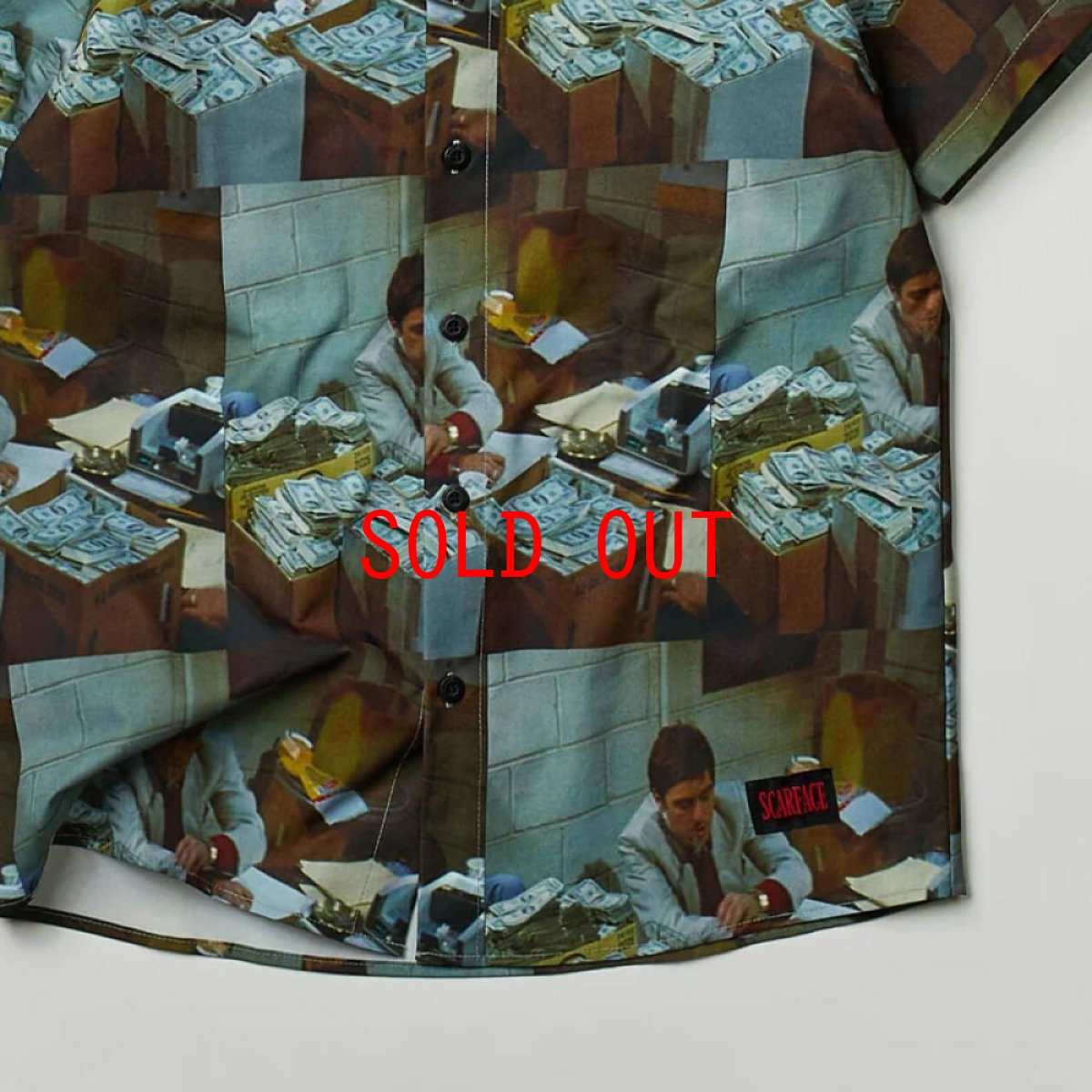 画像9: Scarface Money S/S Woven Shirt 半袖 スカーフェイス 総柄 シャツ (9)