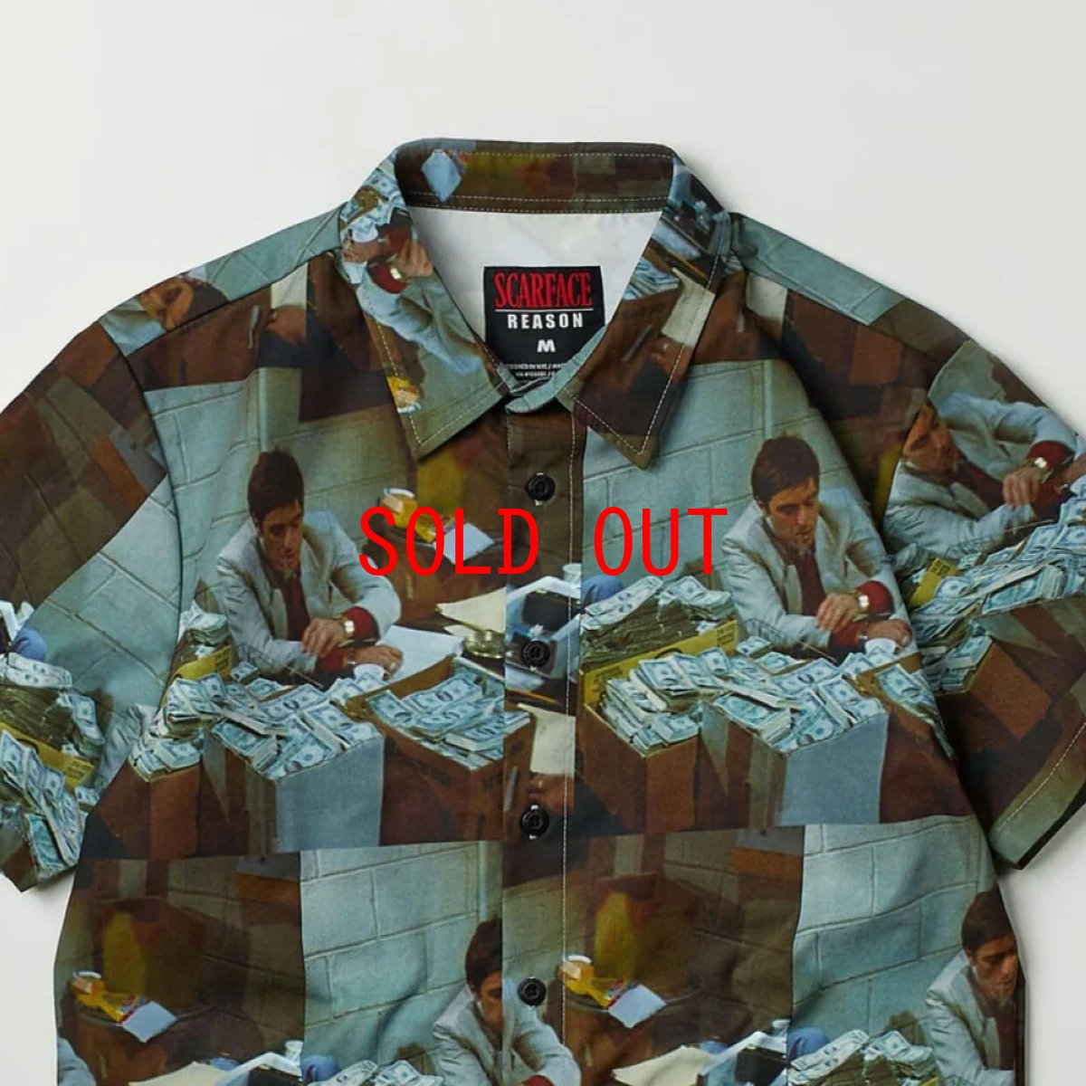 画像5: Scarface Money S/S Woven Shirt 半袖 スカーフェイス 総柄 シャツ (5)