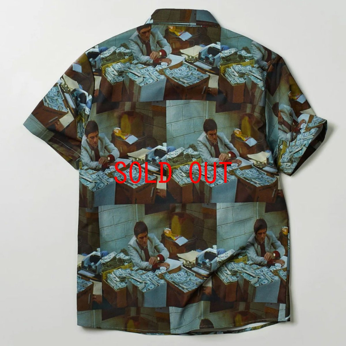 画像4: Scarface Money S/S Woven Shirt 半袖 スカーフェイス 総柄 シャツ (4)