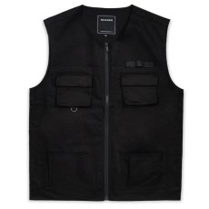 画像2: Luther Twill Utility Vest ツイル アウトドア ユーティリティー ベスト BK (2)
