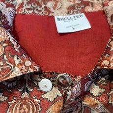 画像3: Paisley Allover S/S Shirts Burgundy 半袖 ペイズリー シャツ (3)