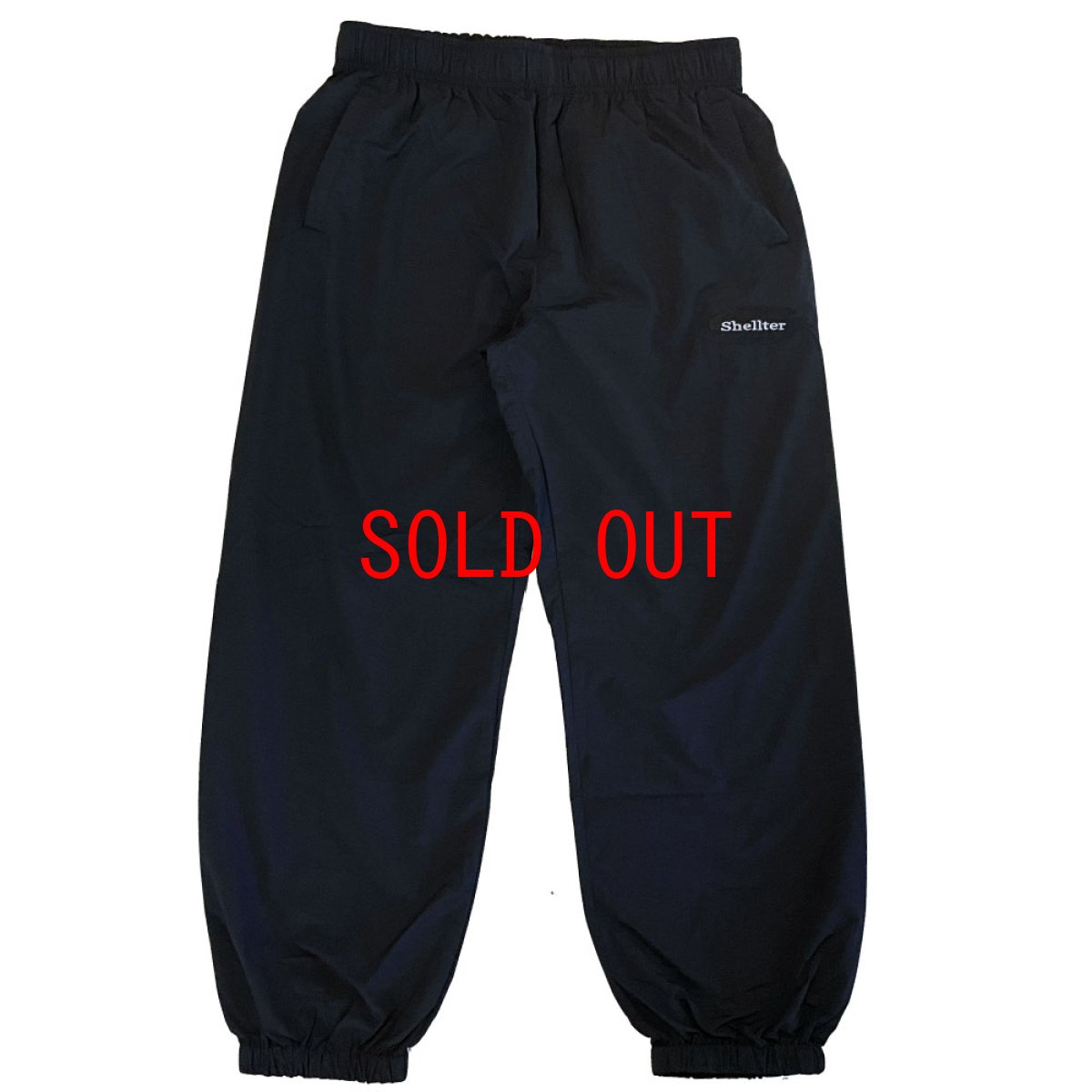 画像2: 【Shellter 沖縄 パンツ メンズファッション】Bet Training Nylon Pants Black トレーニング ナイロンパンツ (2)