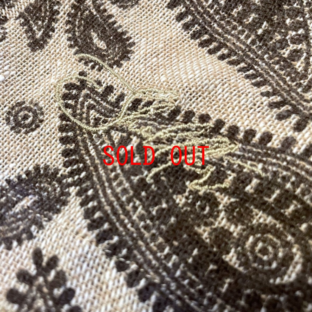 画像9: Paisley Allover S/S Linnen Like Shirts 半袖 ペイズリー シャツ (9)