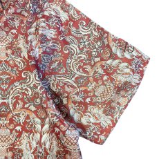 画像4: Paisley Allover S/S Shirts Burgundy 半袖 ペイズリー シャツ (4)