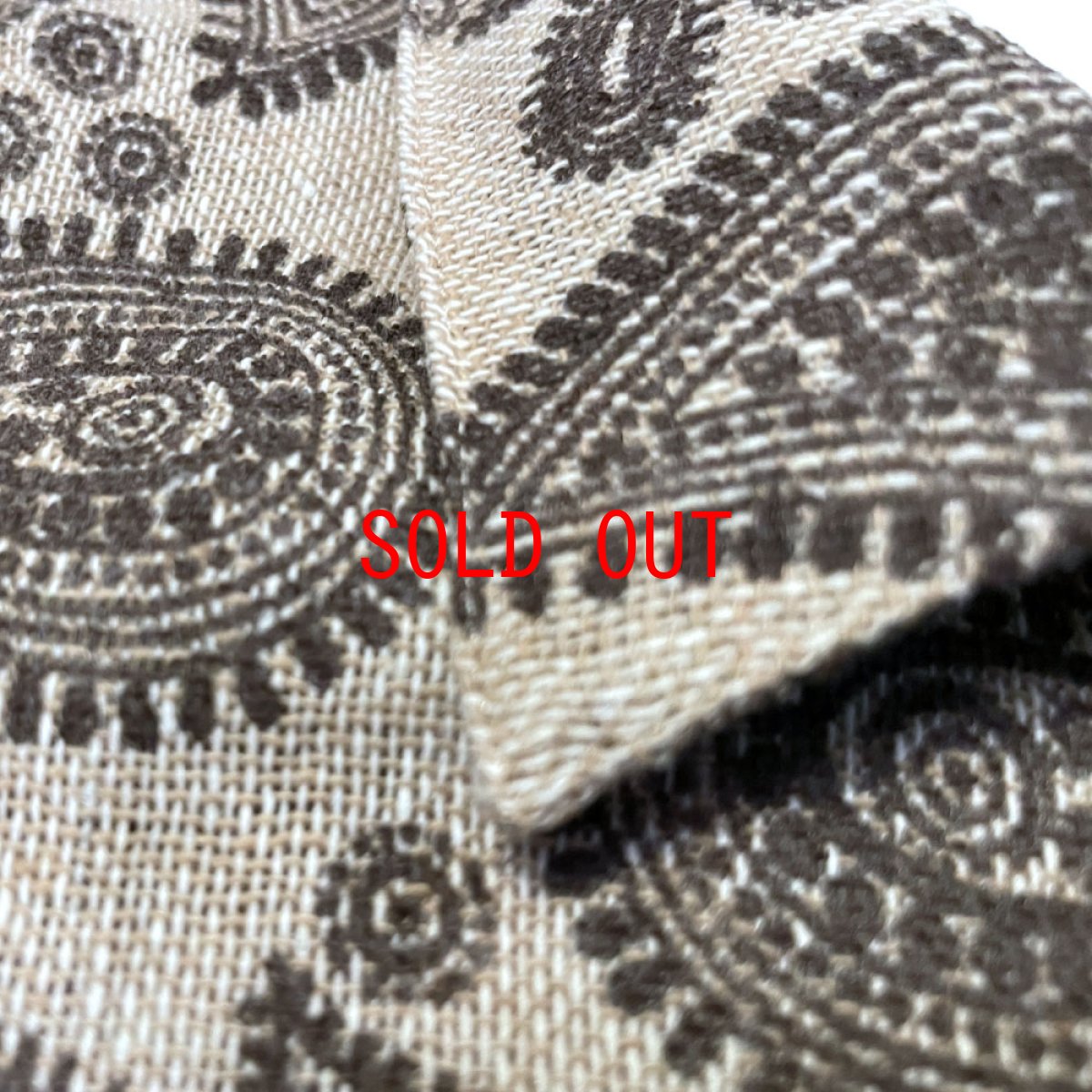 画像8: Paisley Allover S/S Linnen Like Shirts 半袖 ペイズリー シャツ (8)